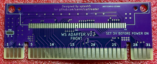 Wonderswan Adapter (SNES) - Sanni Open Source Cartridge Reader